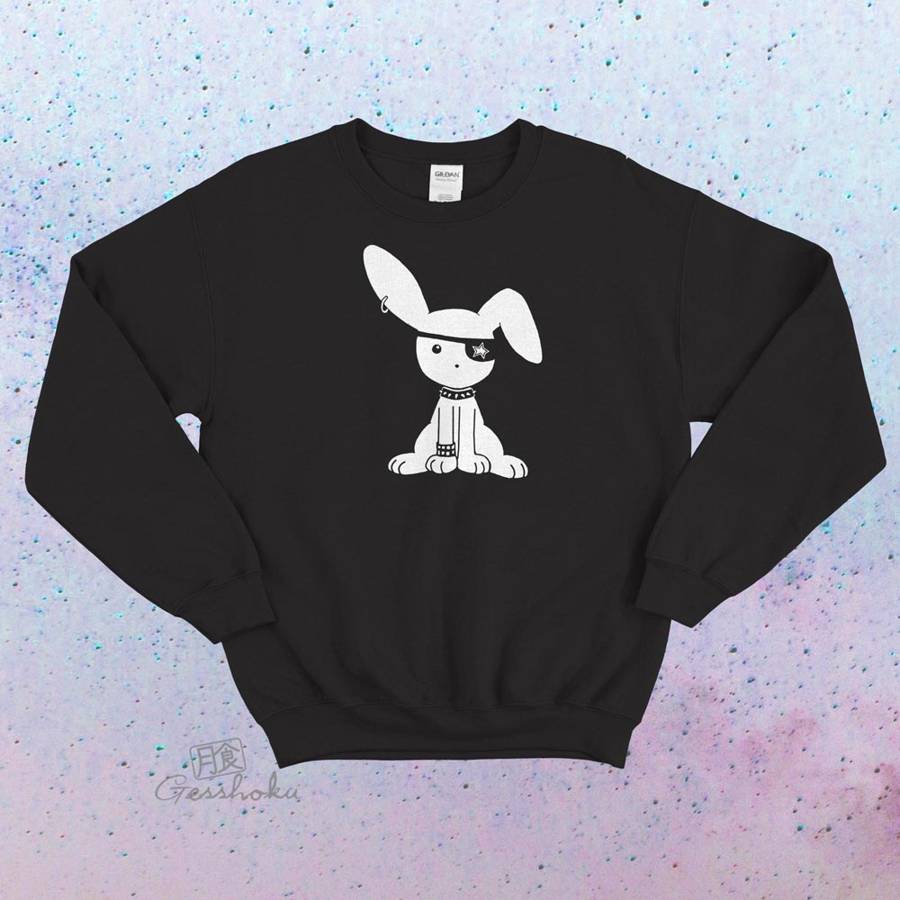 Jrock Bunny Crewneck Sweatshirt - Black