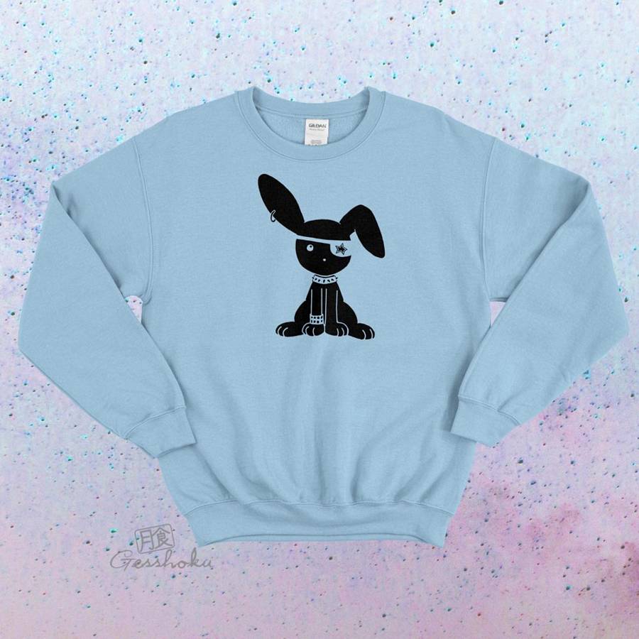 Jrock Bunny Crewneck Sweatshirt - Light Blue