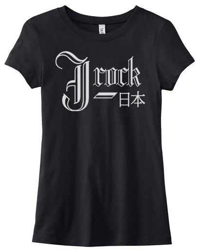 Jrock Kanji Ladies T-shirt - Black