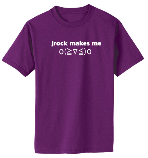 Jrock Makes Me Ｏ(≧∇≦)Ｏ T-shirt - Purple