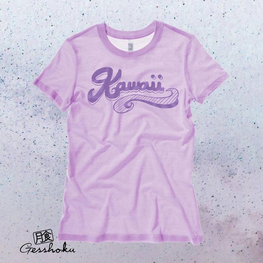 Kawaii Retro Ladies T-shirt - Lilac