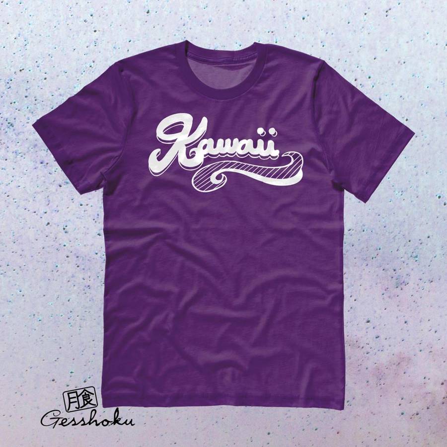 Kawaii Retro T-shirt - Purple