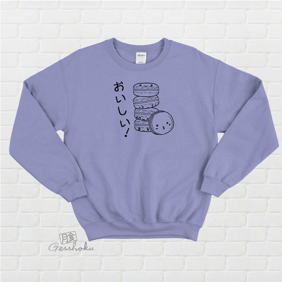 Delicious Macarons Crewneck Sweatshirt - Violet