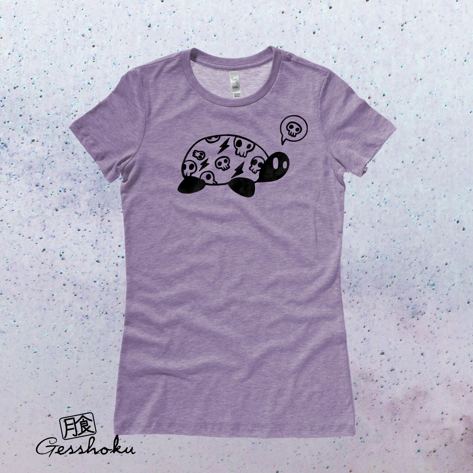 Harajuku Kame Turtle Ladies T-shirt - Heather Purple
