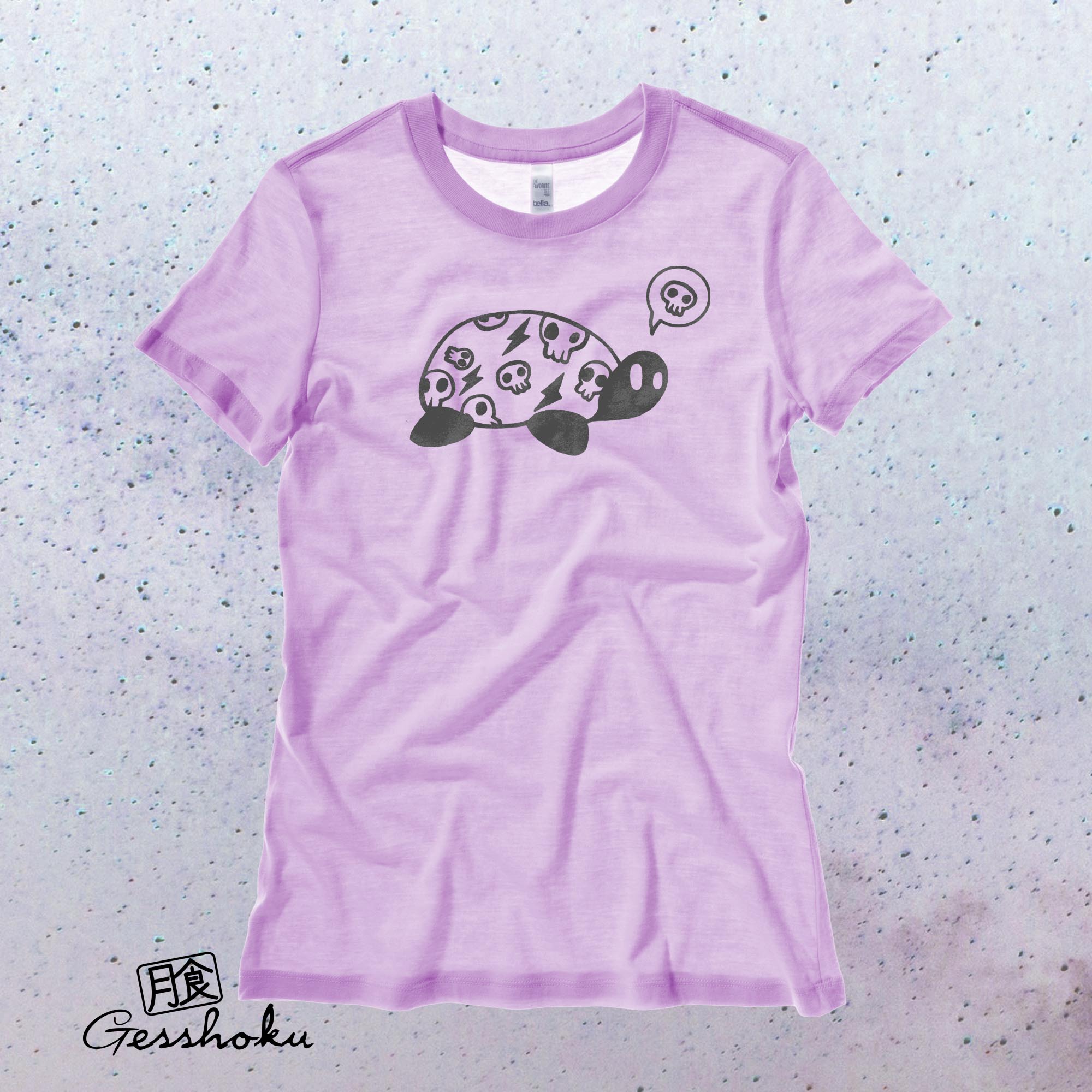 Harajuku Kame Turtle Ladies T-shirt - Lilac