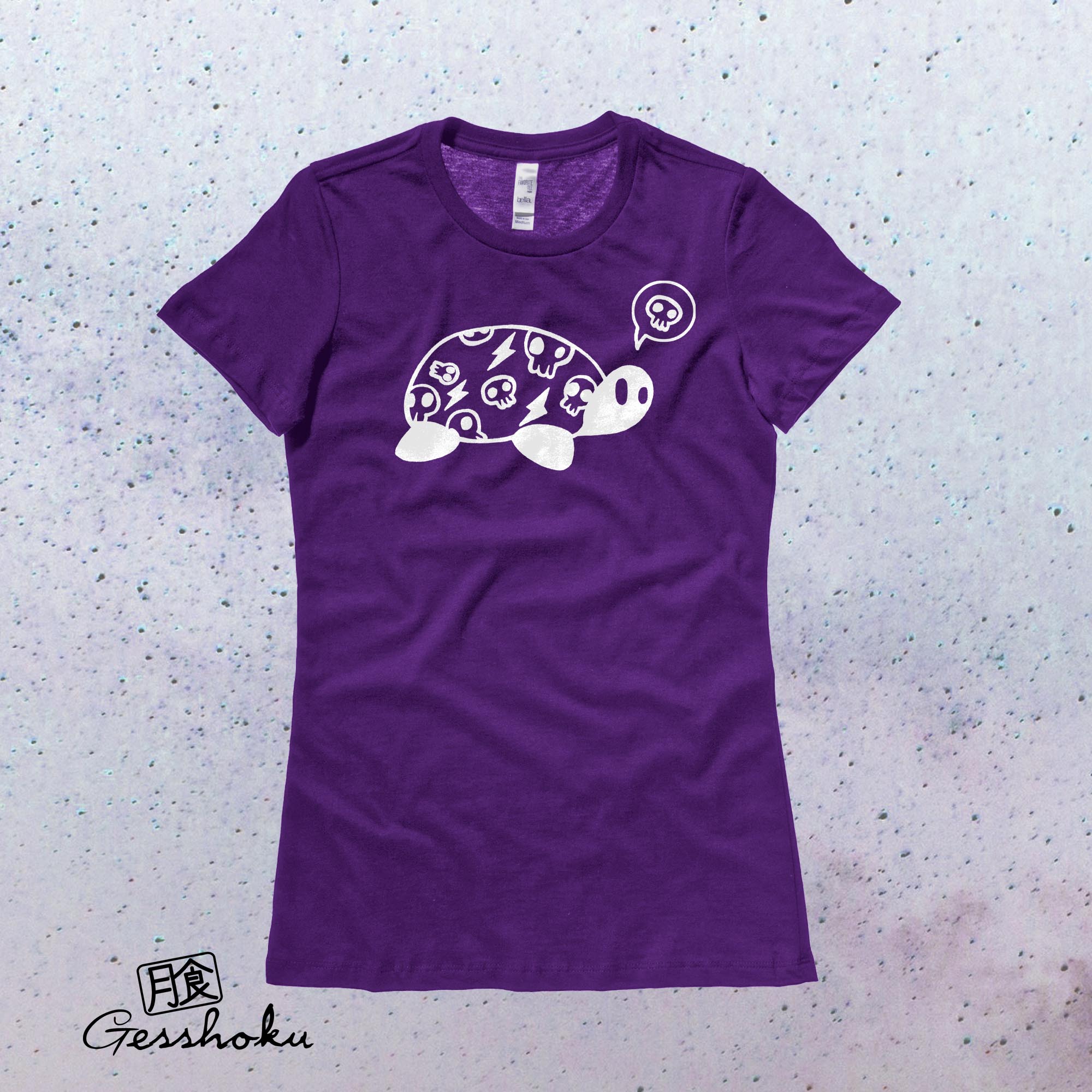 Harajuku Kame Turtle Ladies T-shirt - Purple