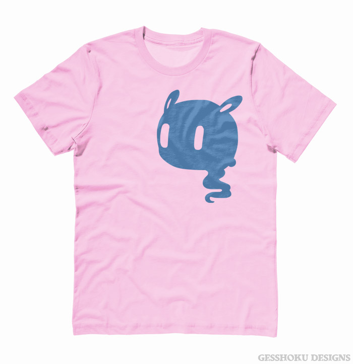 Kawaii Ghost T-shirt - Light Pink
