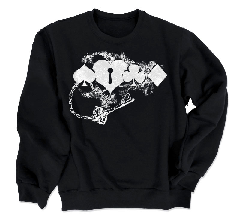 Key to my Heart Crewneck Sweatshirt - Black