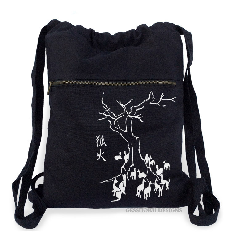 Kitsune Fire Cinch Backpack - Black