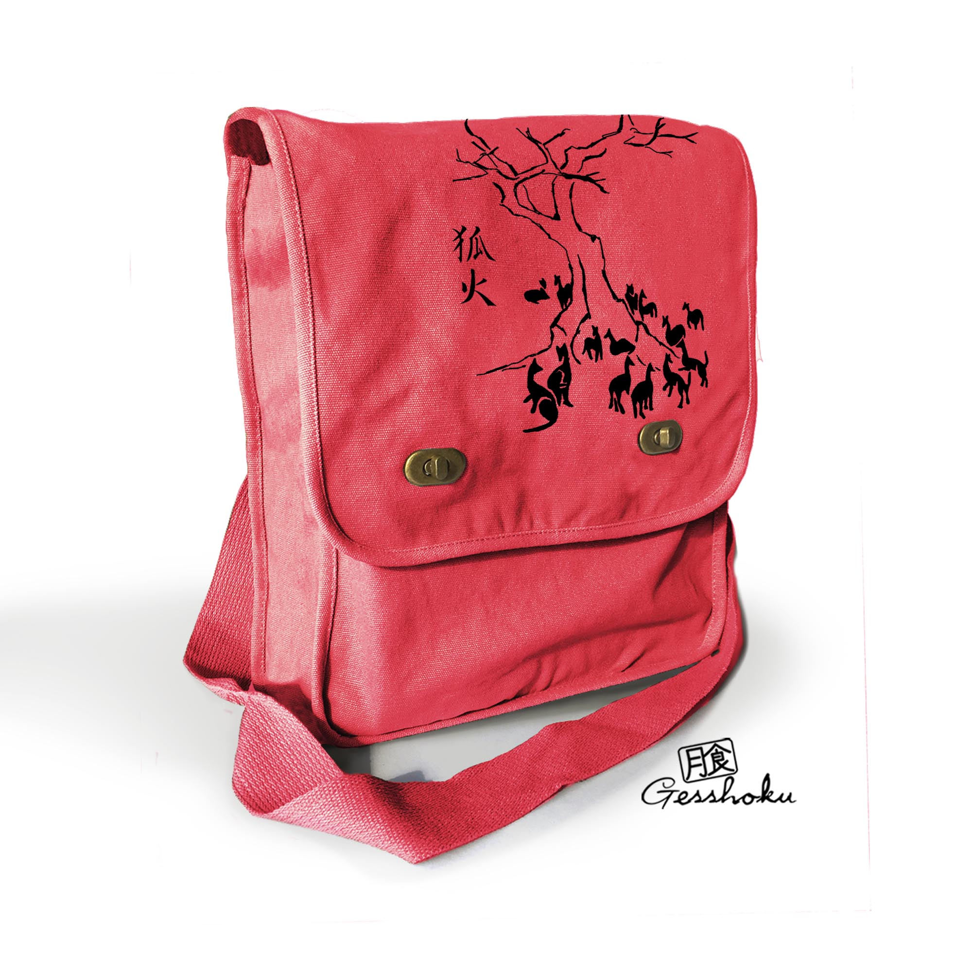 Kitsune Fire Field Bag - Red