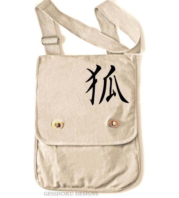 Kitsune Kanji Field Bag - Natural
