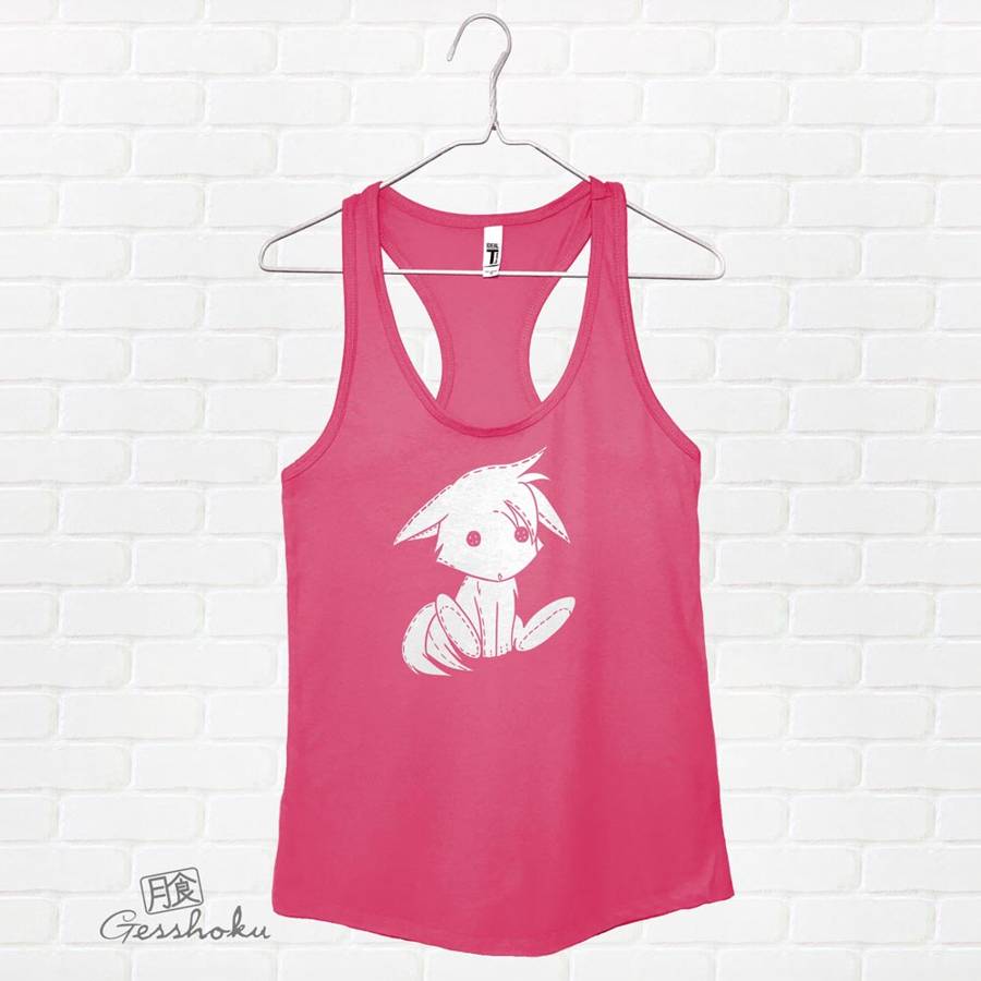 Plush Kitsune Flowy Tank Top - Hot Pink