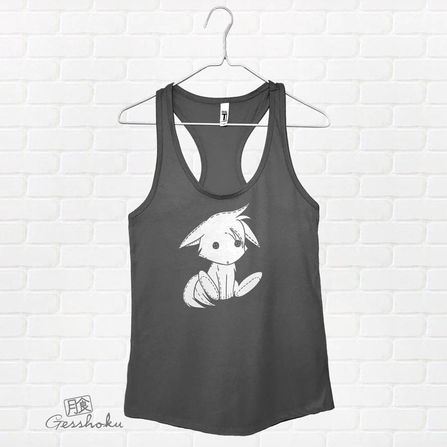 Plush Kitsune Flowy Tank Top - Charcoal Grey