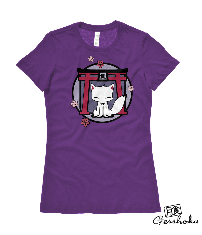 Kitsune Shrine Ladies T-shirt - Purple