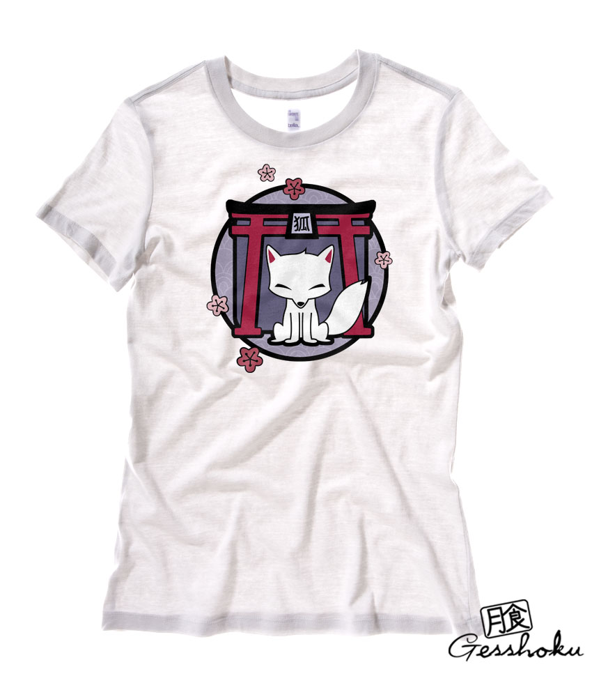 Kitsune Shrine Ladies T-shirt - White