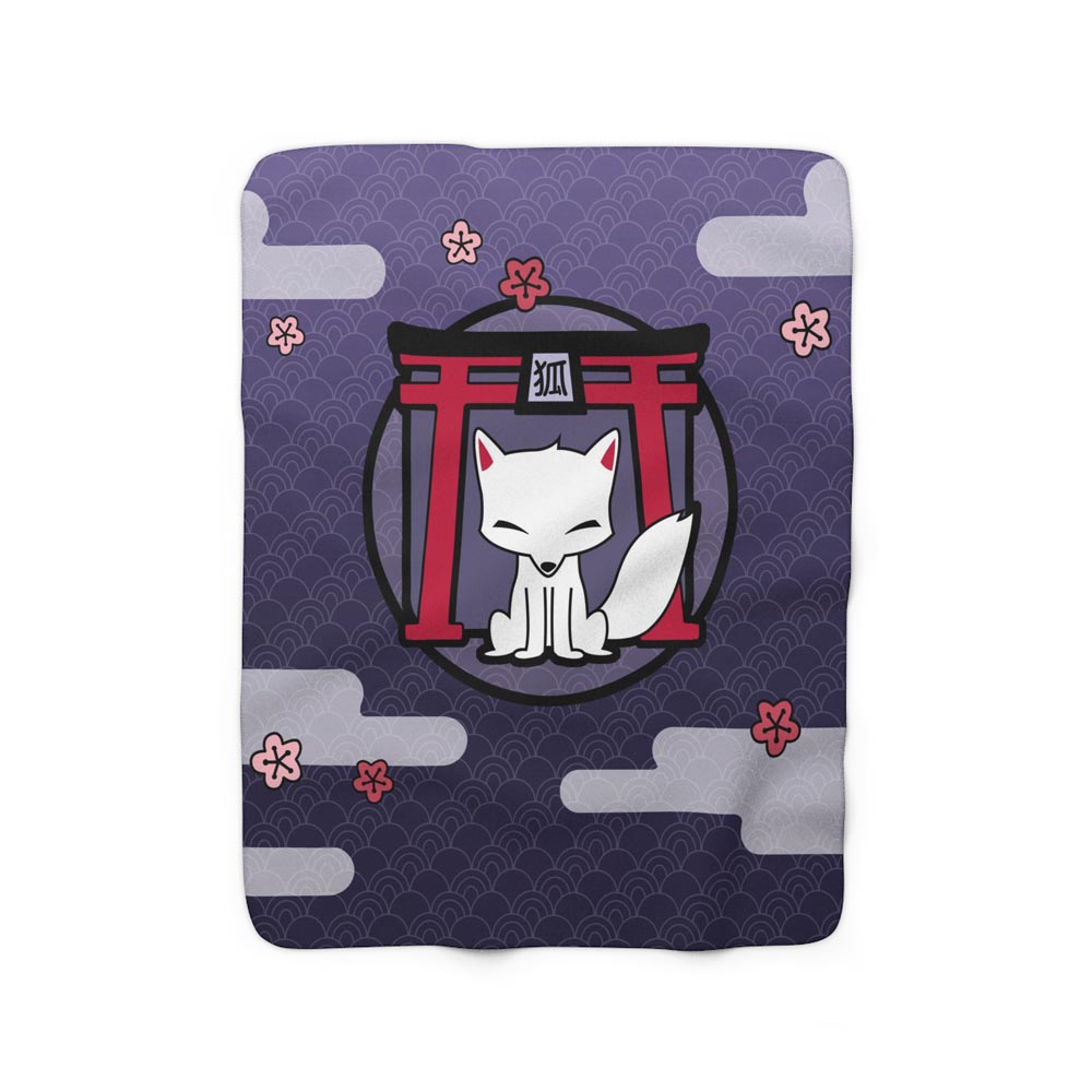 Kitsune Shrine Throw Blanket -