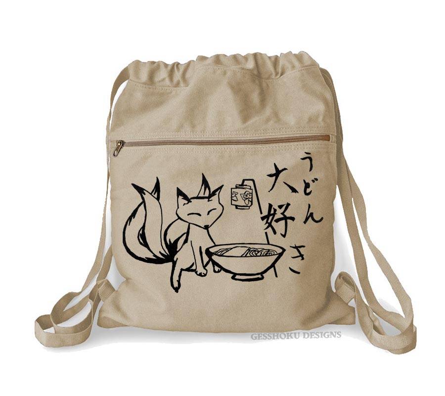 Kitsune Udon Cinch Backpack - Natural