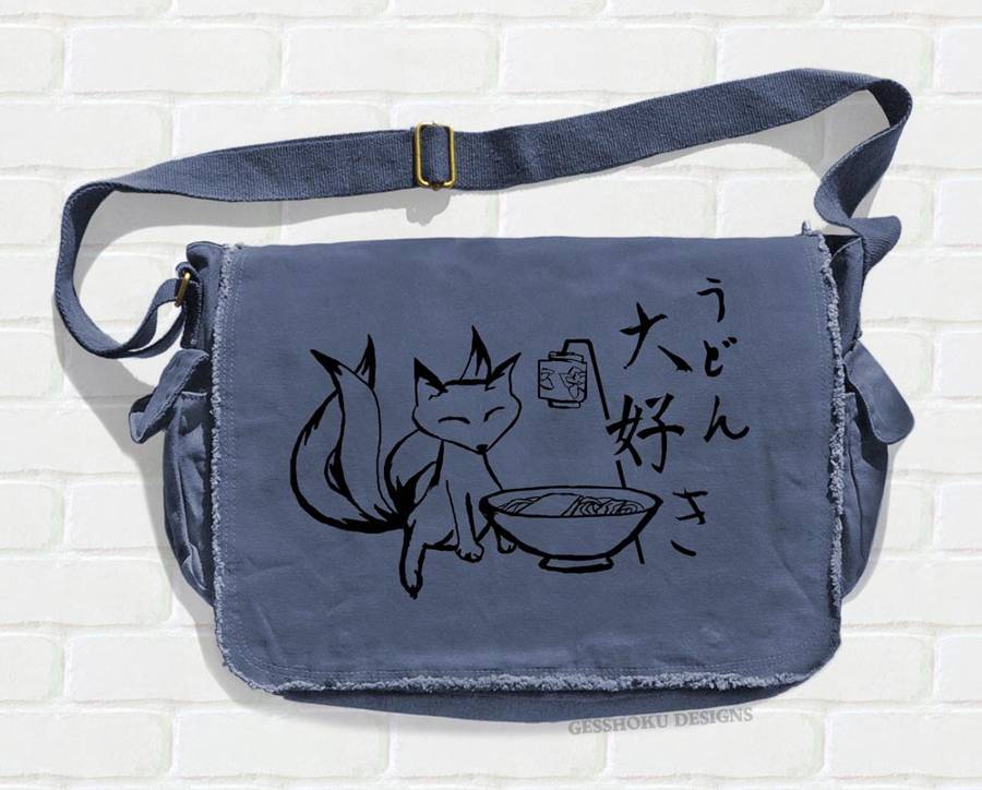 Denim Messenger Bag