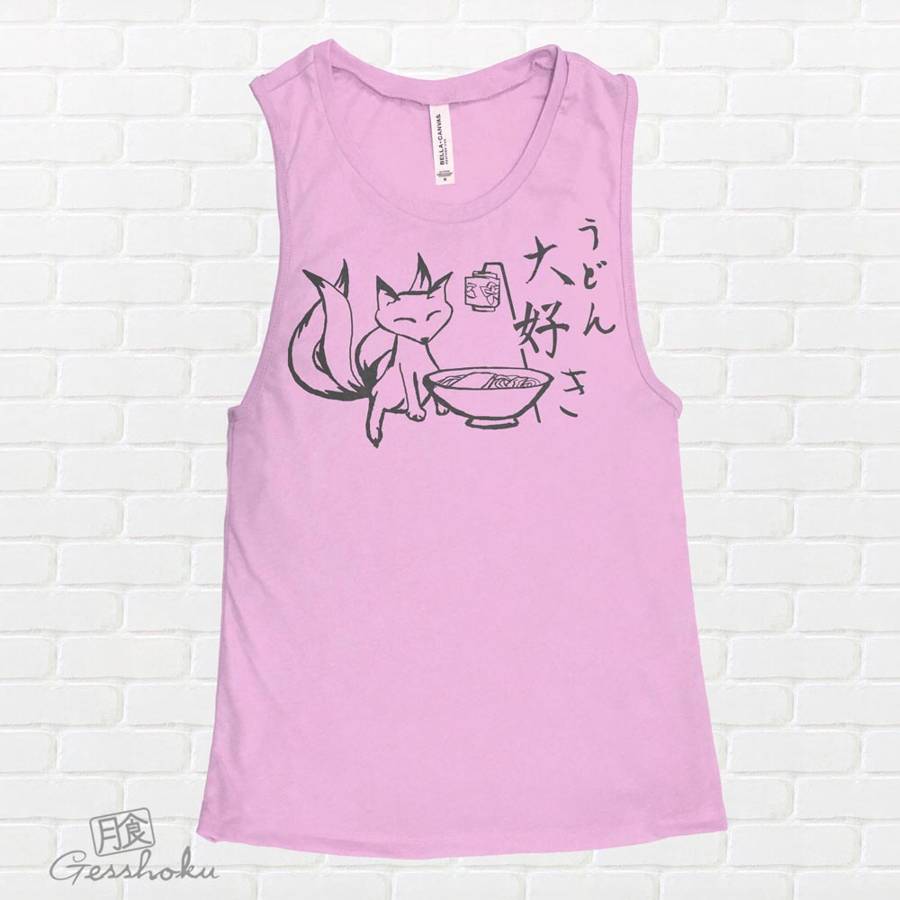 Kitsune Udon Sleeveless Tank Top - Lilac