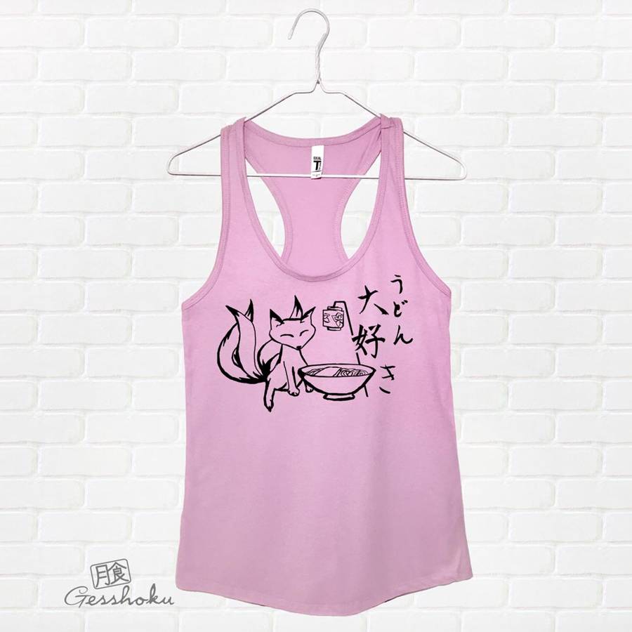 Kitsune Udon Flowy Tank Top - Lilac