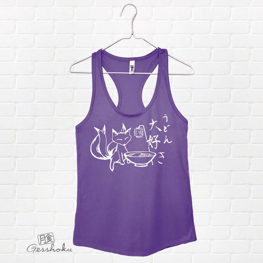 Kitsune Udon Flowy Tank Top - Purple