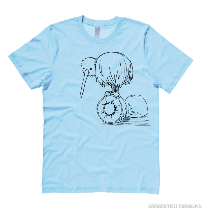 Fruity Kiwi Bird T-shirt - Light Blue