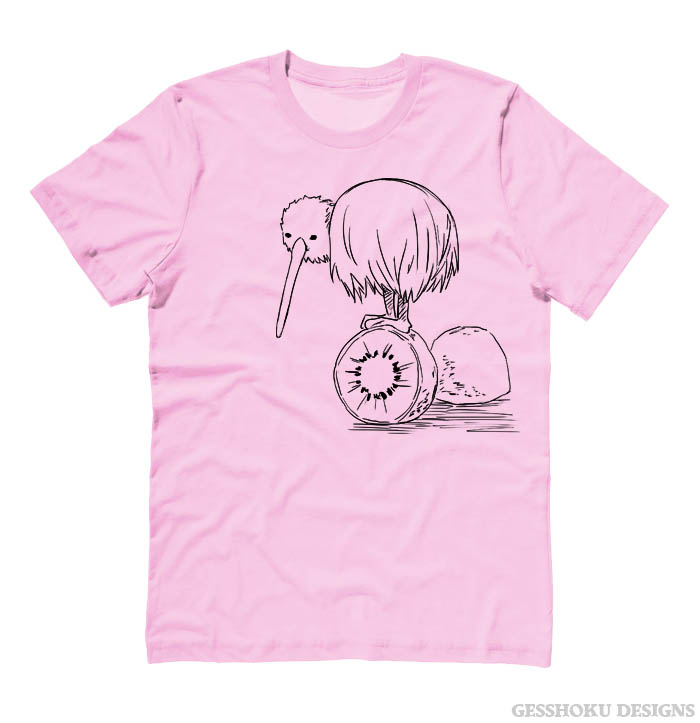 Fruity Kiwi Bird T-shirt - Light Pink