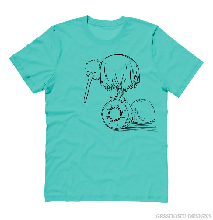 Fruity Kiwi Bird T-shirt - Teal