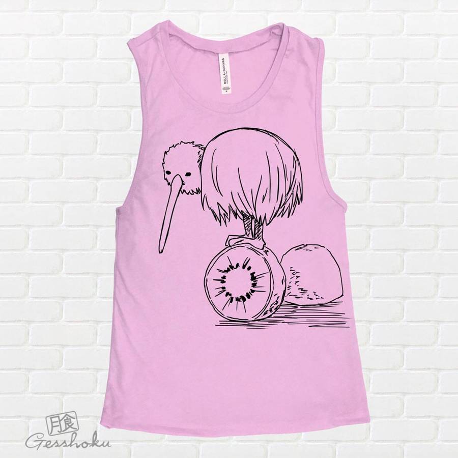 Fruity Kiwi Bird Sleeveless Top - Lilac