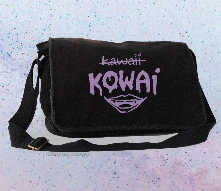 Kowai Not Kawaii Messenger Bag Kowai Not Kawaii Messenger Bag