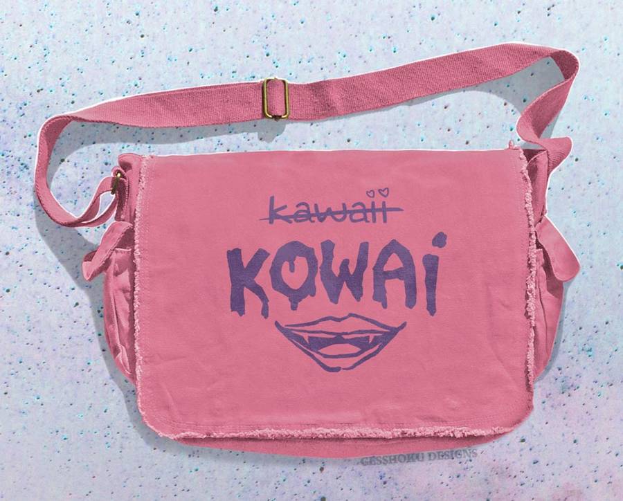 KOWAI not Kawaii Messenger Bag