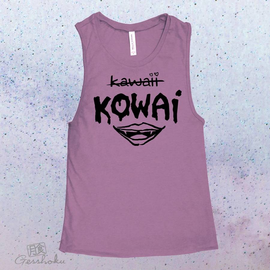 KOWAI not Kawaii Sleeveless Top - Purple