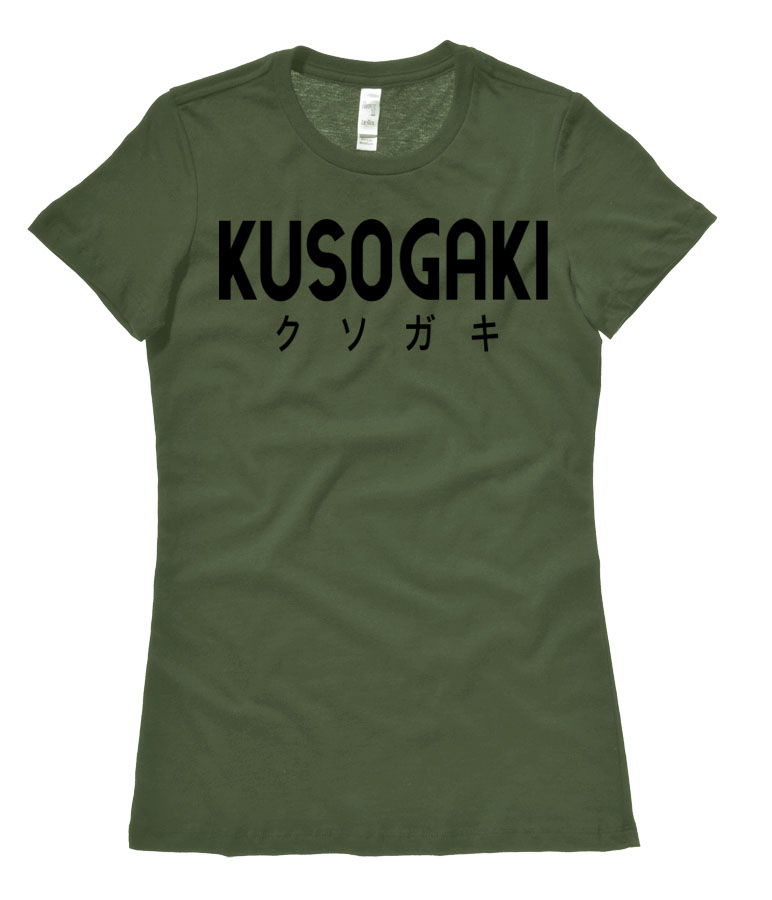 Kusogaki "Brat" Ladies T-shirt - Khaki Green