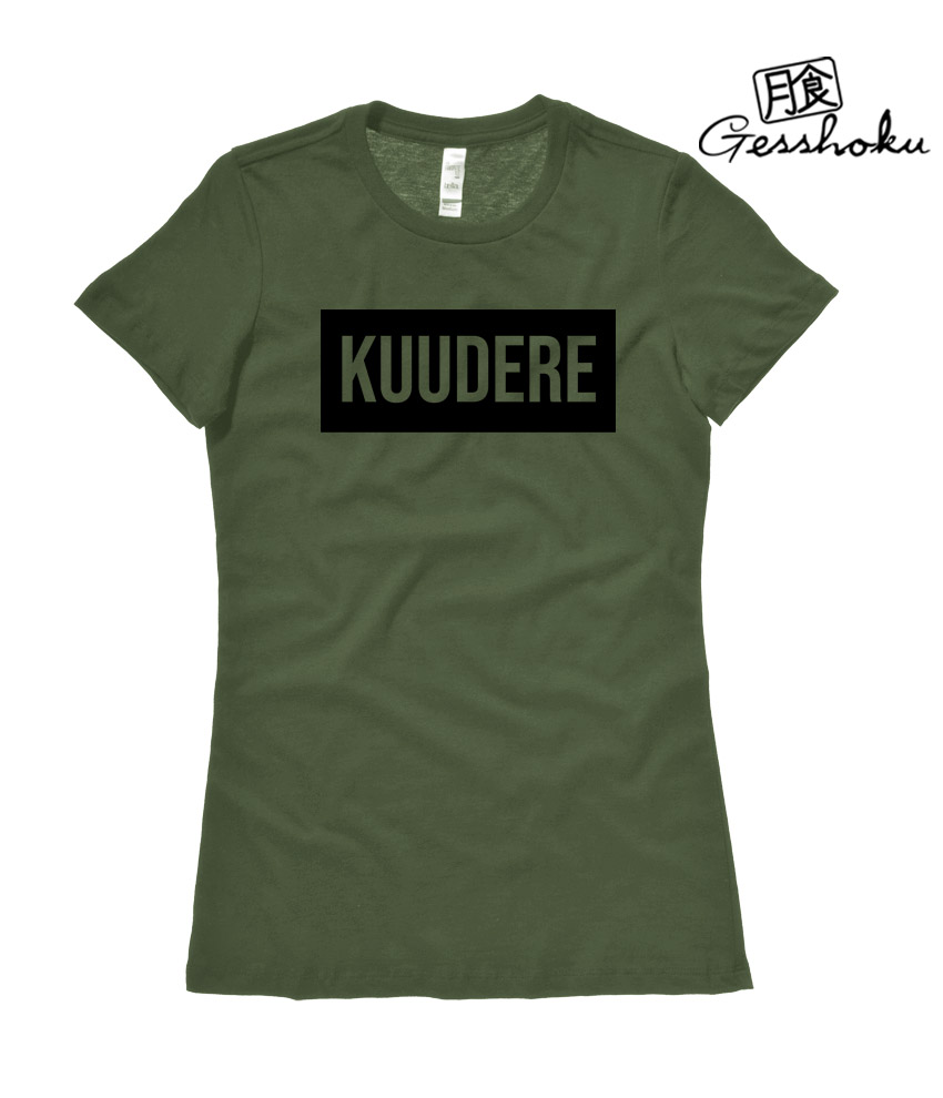 Kuudere Ladies T-shirt - Olive Green