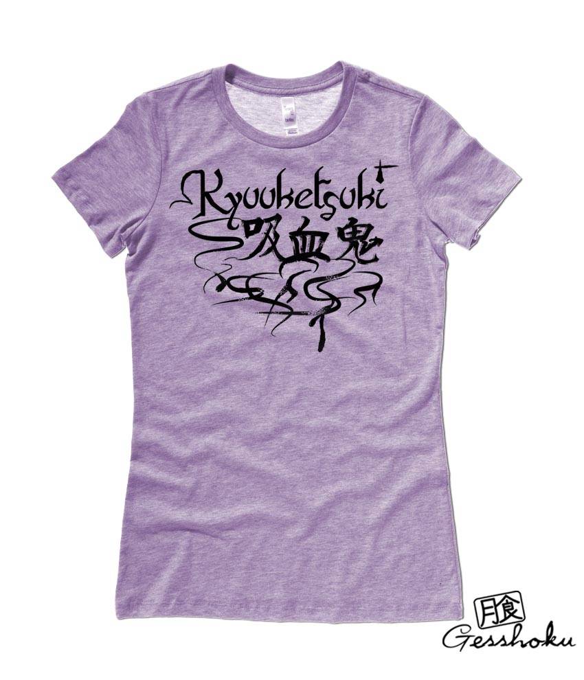 Kyuuketsuki Japanese Vampire Ladies T-shirt - Heather Purple