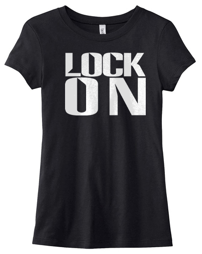 Lock On Ladies T-shirt - Black