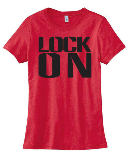 Lock On Ladies T-shirt - Red