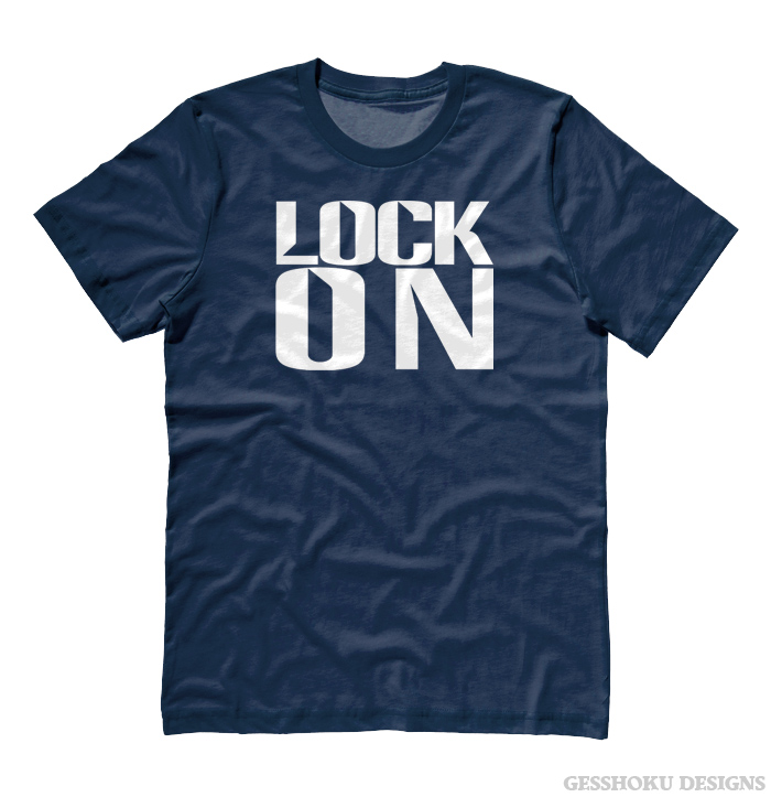 Lock On T-shirt - Heather Navy