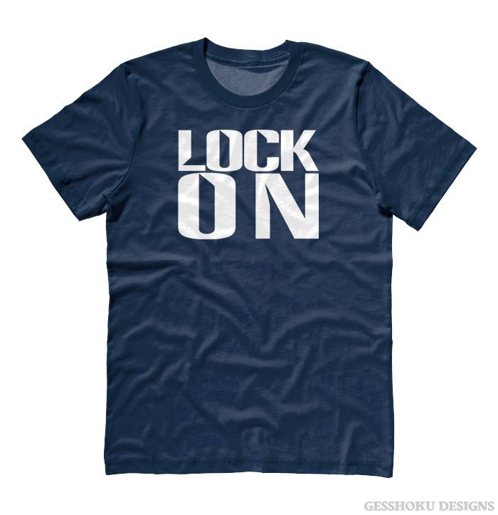 Lock On T-shirt - Heather Navy