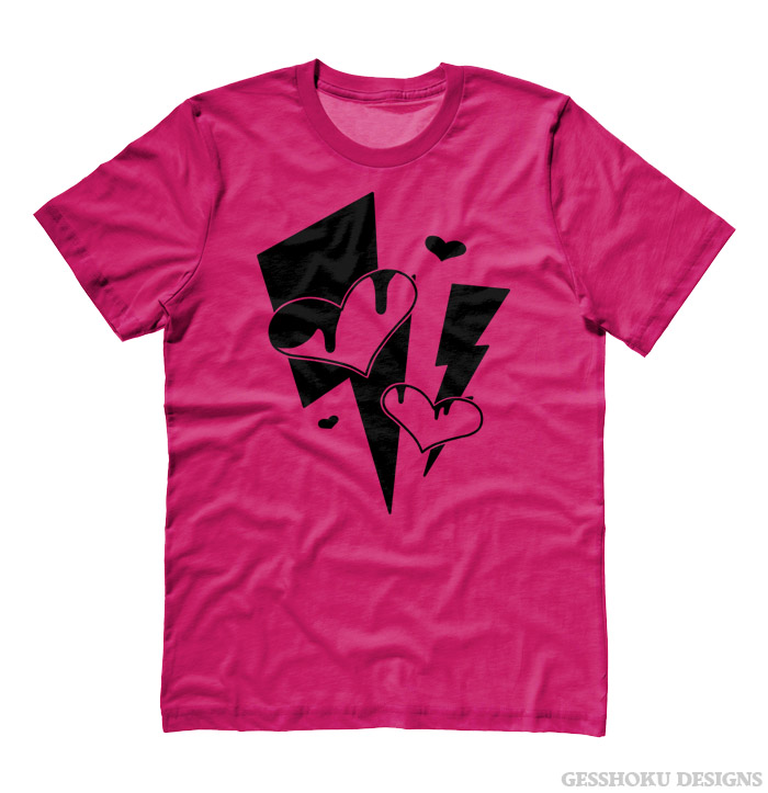Love Shock T-shirt - Hot Pink