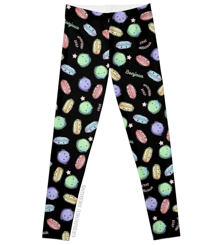 Delicious Macarons Pastel Leggings or Tights -