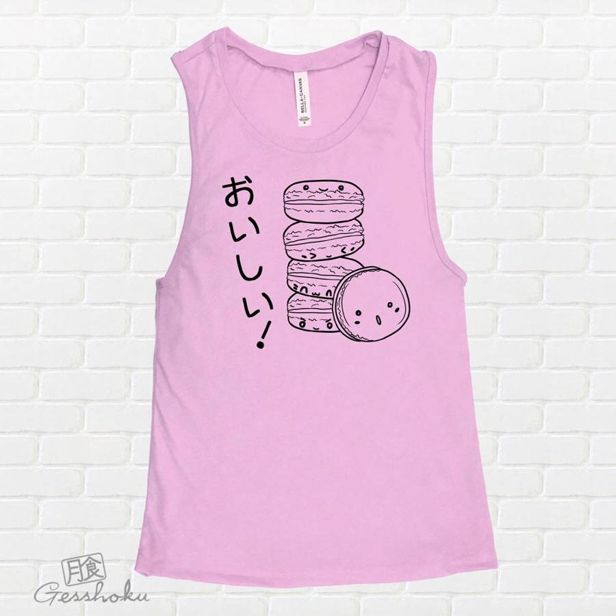 Delicious Macarons Sleeveless Top - Lilac