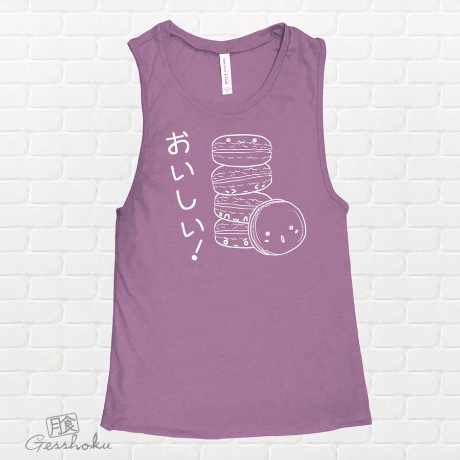 Delicious Macarons Sleeveless Top - Purple