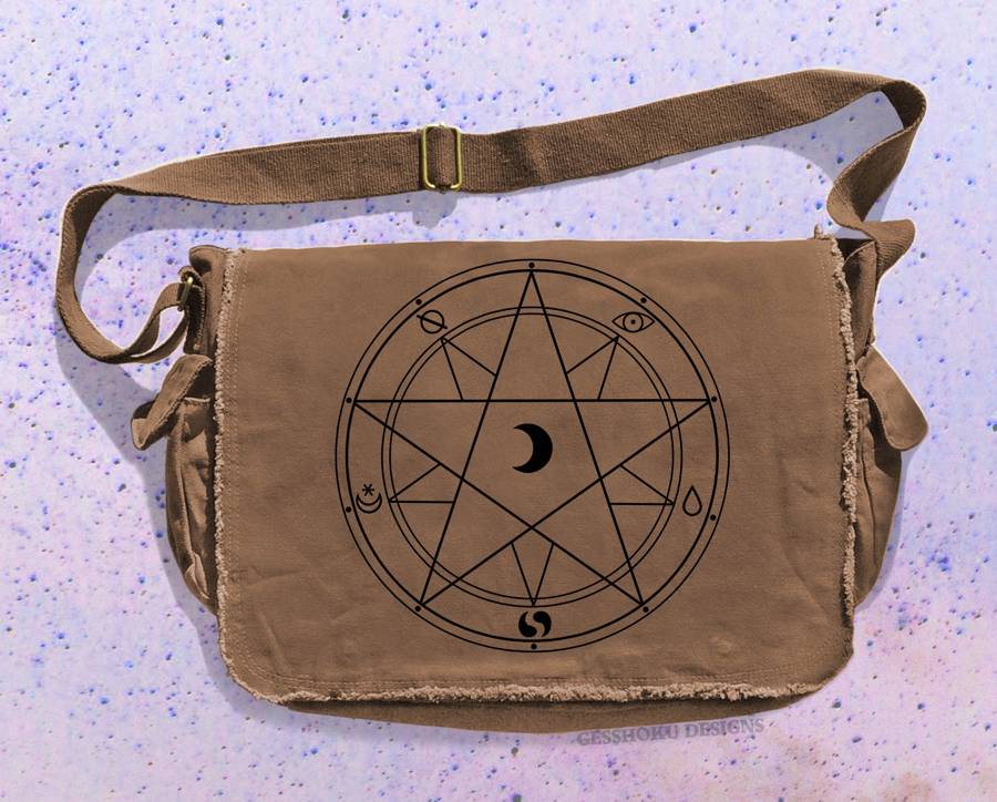 Magic Circle Messenger Bag - Brown