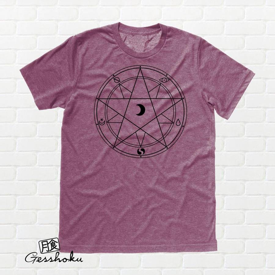 Magic Circle T-shirt - Heather Maroon