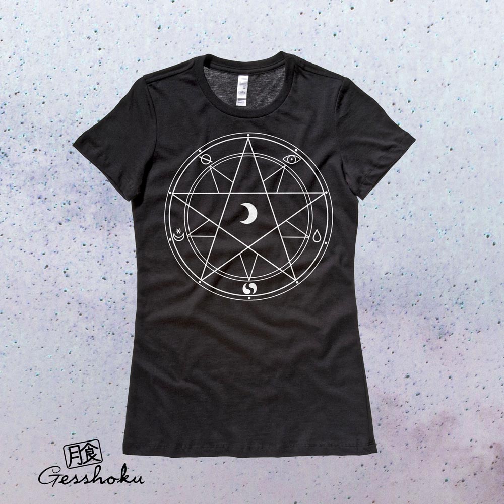 Magic Circle Ladies T-shirt - Black