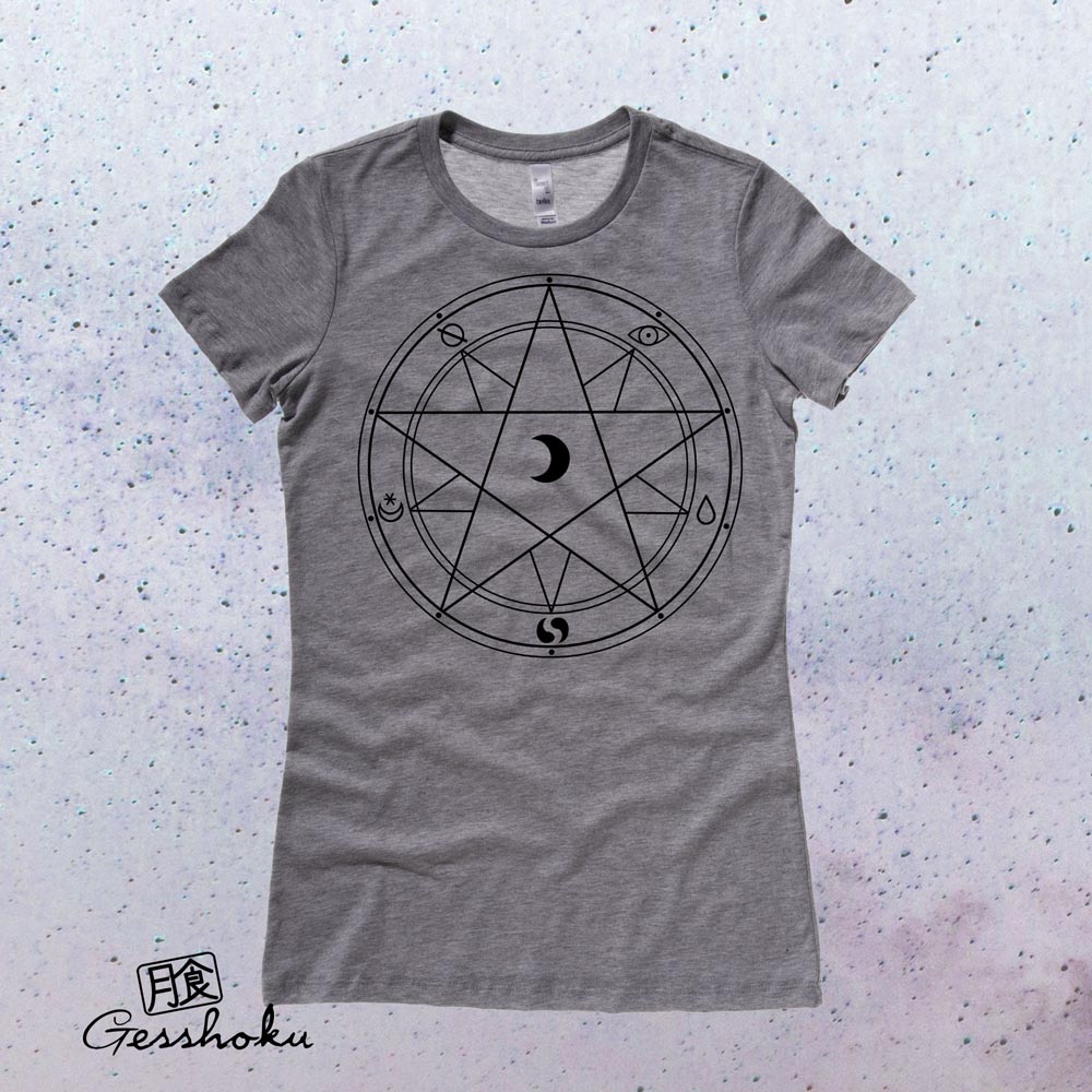 Magic Circle Ladies T-shirt - Deep Heather Grey
