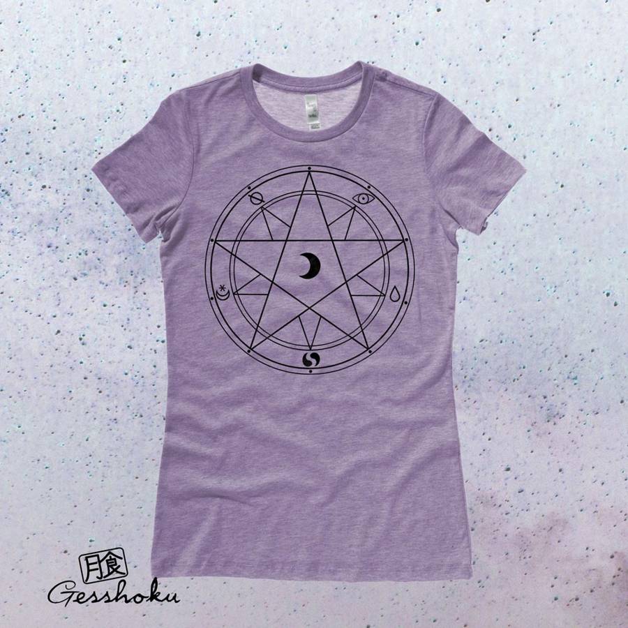 Magic Circle Ladies T-shirt - Heather Purple