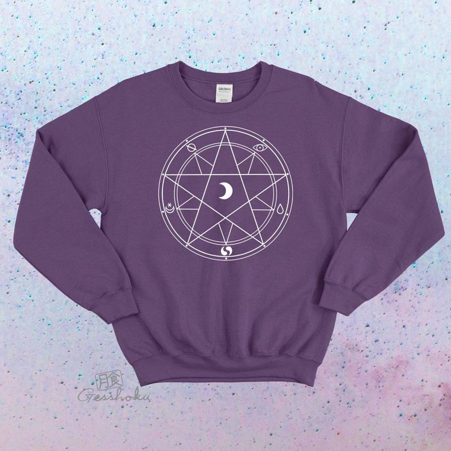 Magic Circle Crewneck Sweatshirt - Purple