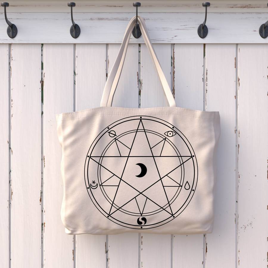 Magic Circle Large Tote Bag - Natural